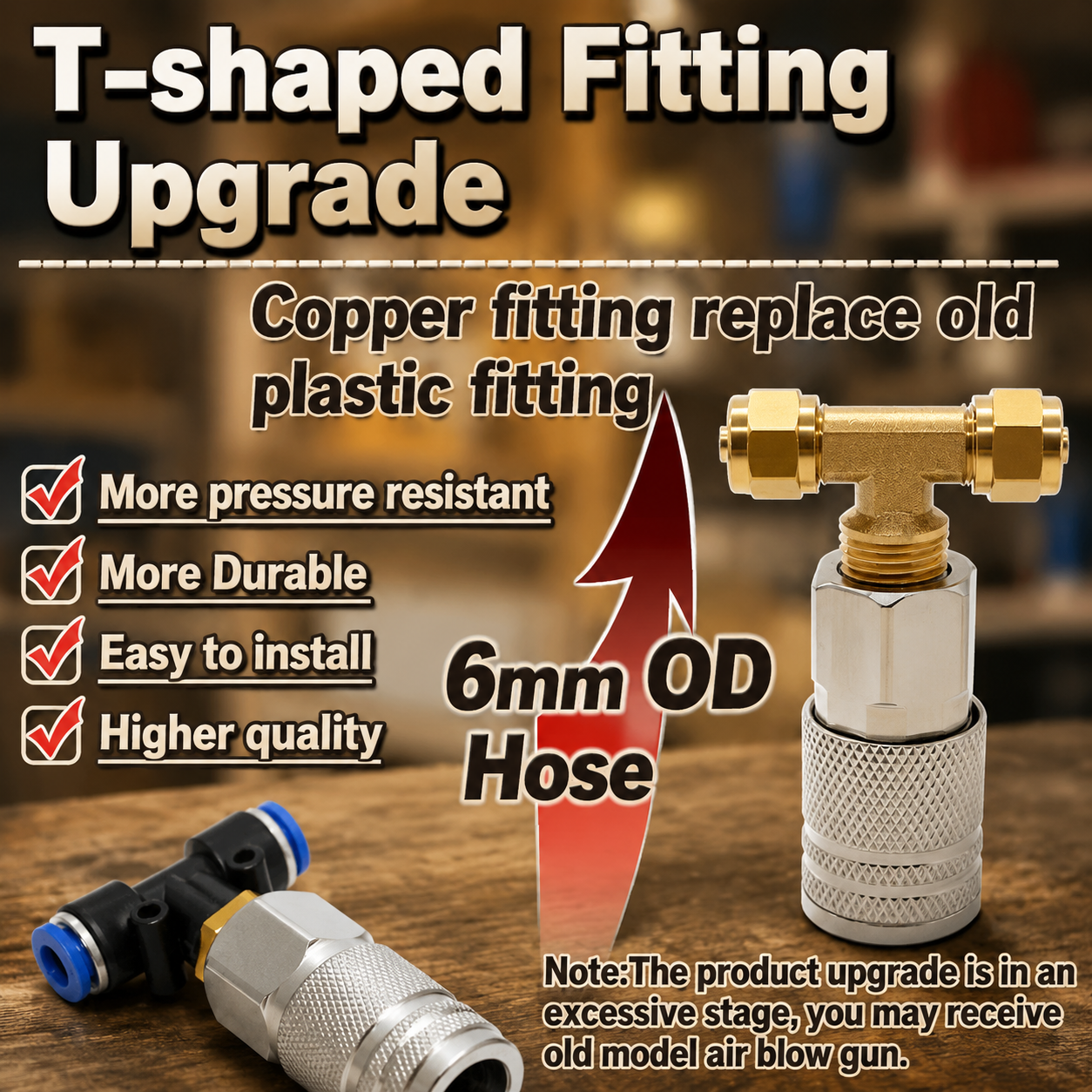 Pneumatic Blow Tool Kit with 16ft PU Air Hose