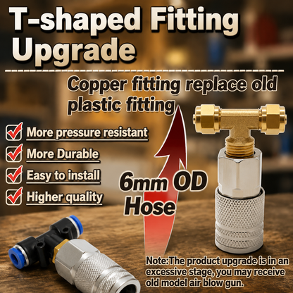 Pneumatic Blow Tool Kit with 16ft PU Air Hose