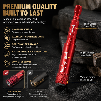 6-Piece Dry Diamond Drill Bit Set