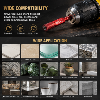 6-Piece Dry Diamond Drill Bit Set