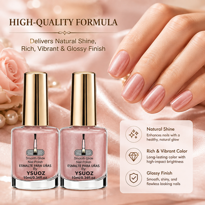 2PCS Luxury Mirror Shine Nail Polish – Ultra-Fast Air-Drying Finish