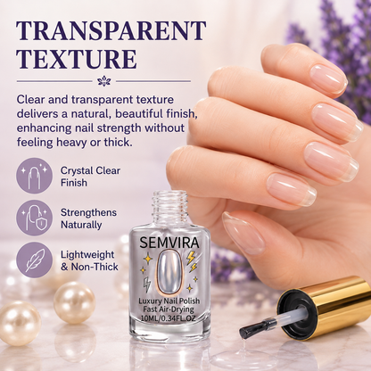 2PCS Sheer lavender glass-finish nail polish