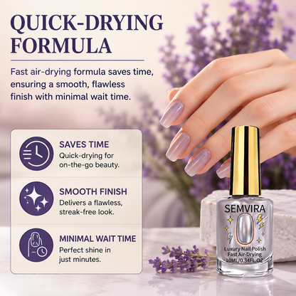 2PCS Sheer lavender glass-finish nail polish