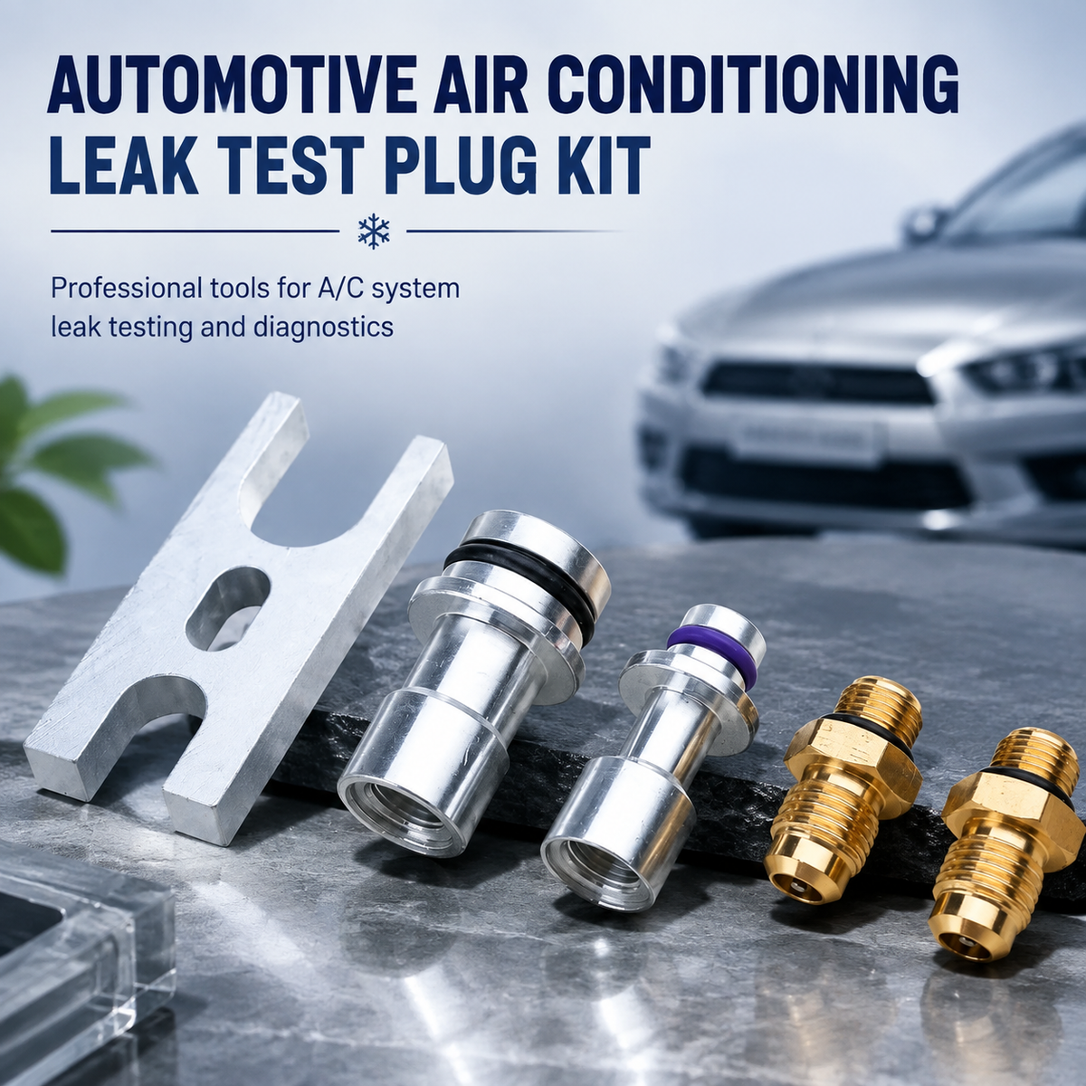 Automotive A/C Leak Test Plug Set
