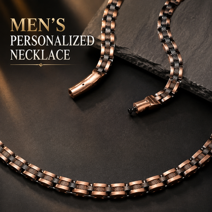 Pure Copper Statement Necklace for Men