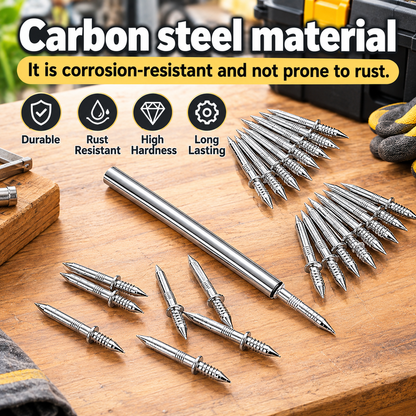 100 Double-Headed Carbon Steel Baseboard Nails - Corrosion-Resist