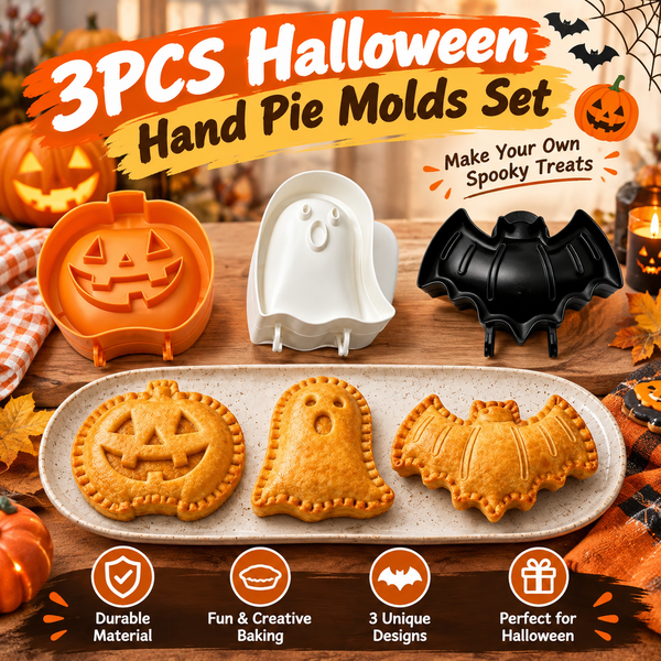 3 Pack Halloween Hand Pie Molds Set