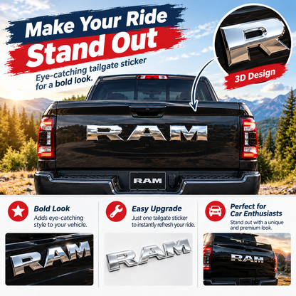 Suitable for Dodge RAM tailgate 3D emblem
