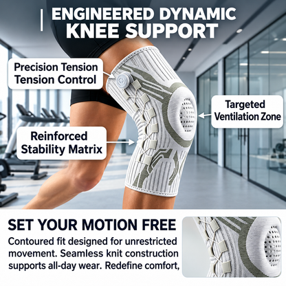 Adjustable Compression Knee Support – Knob Design + Patella