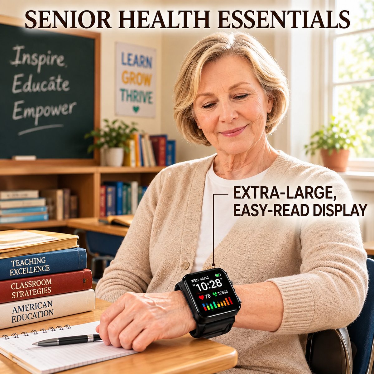 Rechargeable Wrist Blood Pressure Monitor Wristwatch