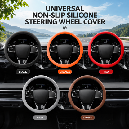Universal Non-Slip Silicone Steering Wheel Cover