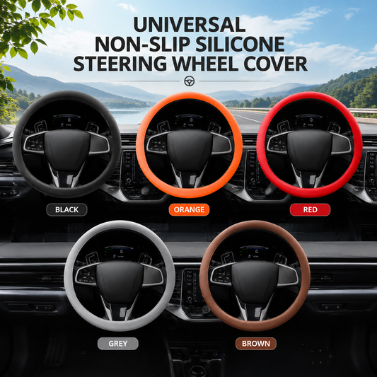 Universal Non-Slip Silicone Steering Wheel Cover