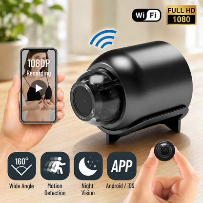 X5 Wireless Home Security Camera - 720P HD Wi-Fi Dual-Use Monitor