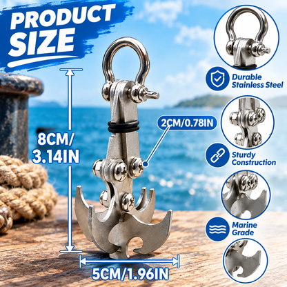 Heavy-Duty Multifunctional Outdoor Mountaineering Grappling Hook