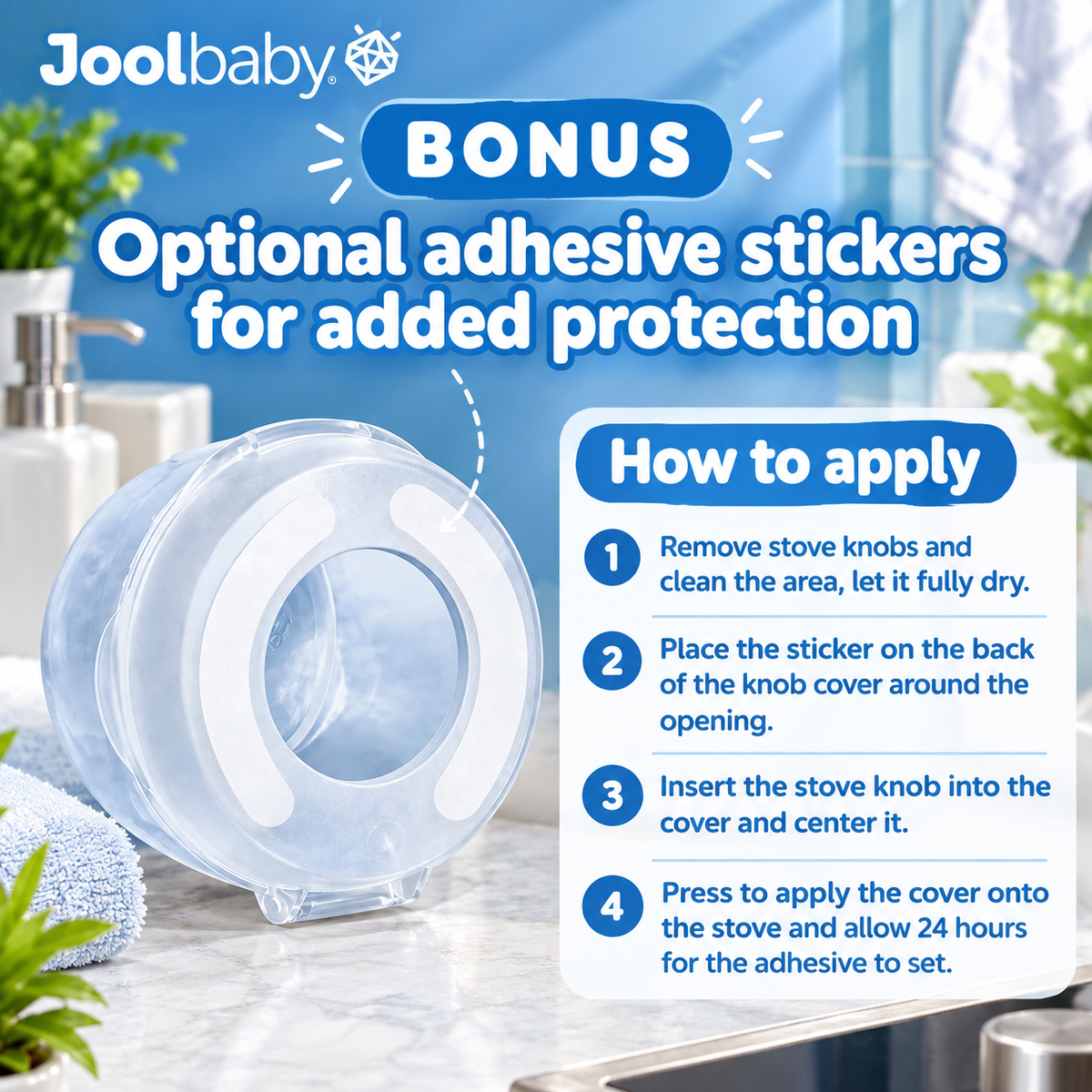 5PCS Transparent stove knob covers