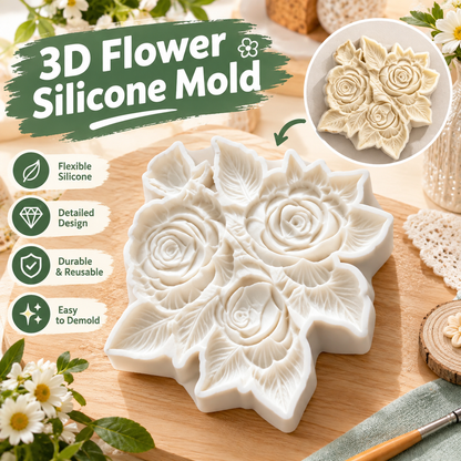 BPA-Free 3D Flower Silicone Molds