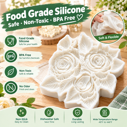 BPA-Free 3D Flower Silicone Molds