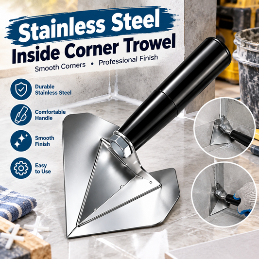 Stainless Steel Corner Trowel for Drywall Inside and Outside Corners