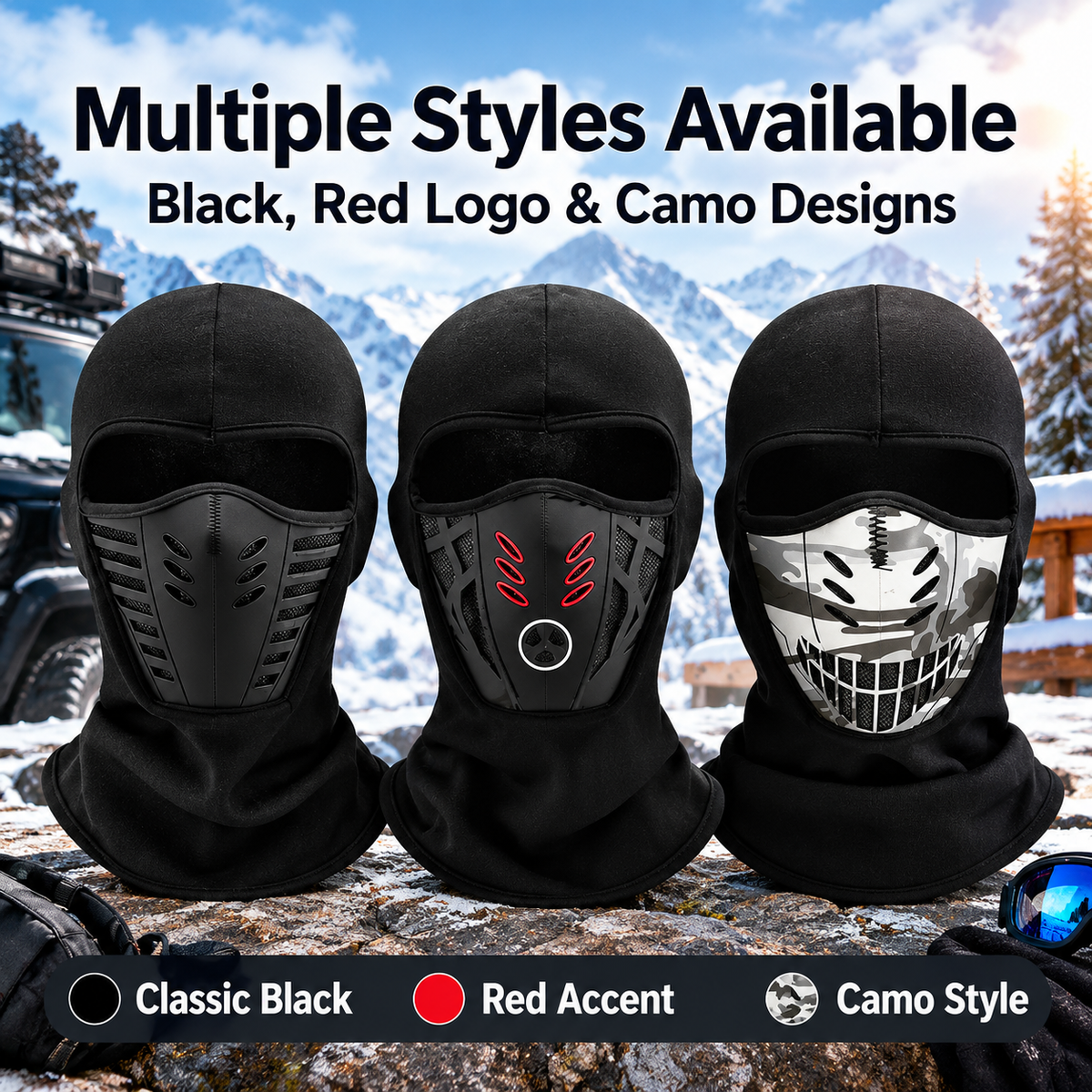 Unisex Fleece Full Face Balaclava Ski Mask