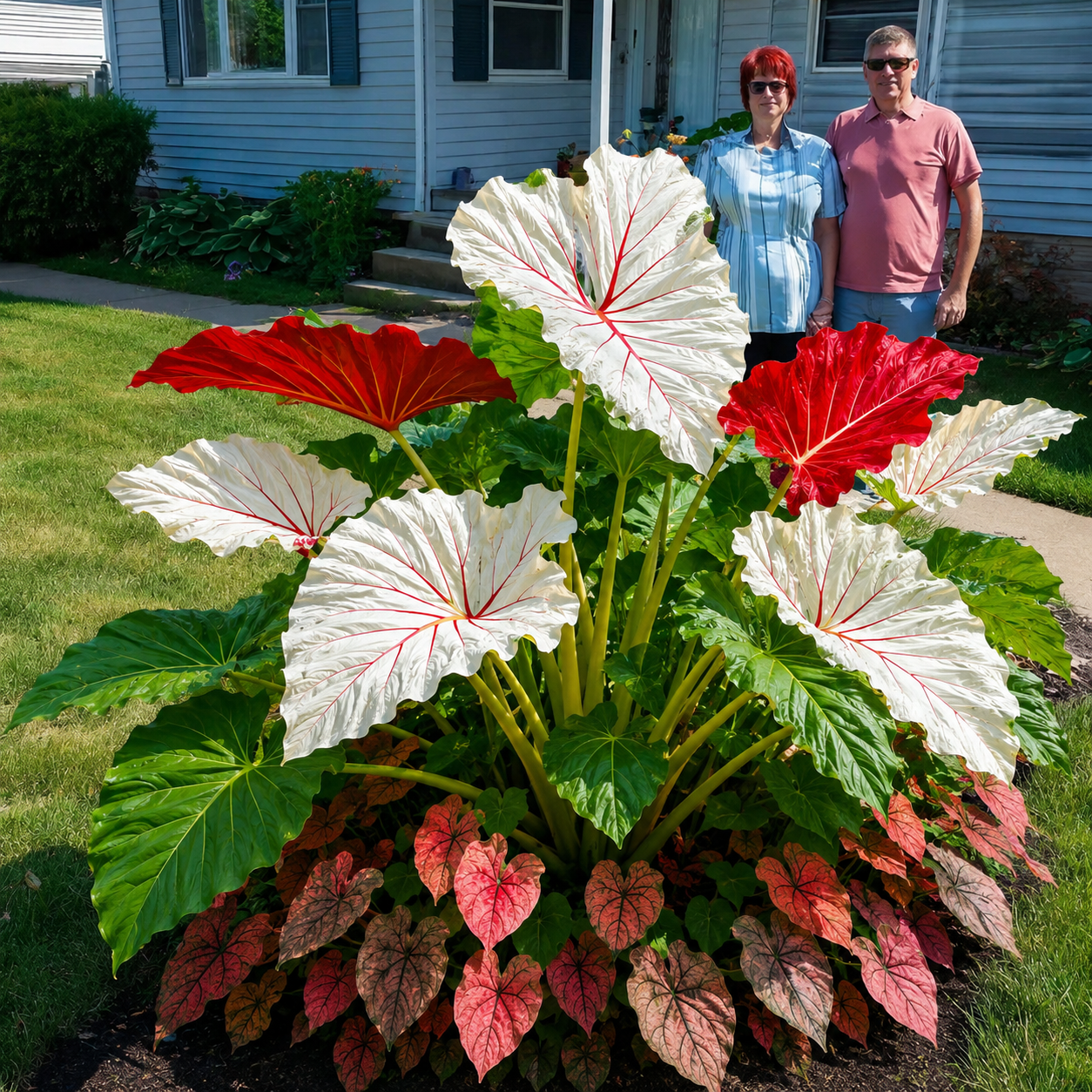 Beautiful Courtyard Foliage Plant: Caladium（500 Caladium Seeds）