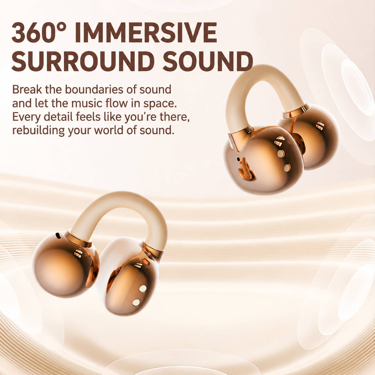 2-in-1 Bone Conduction High-quality sound, long battery life wireless Bluetooth earphones