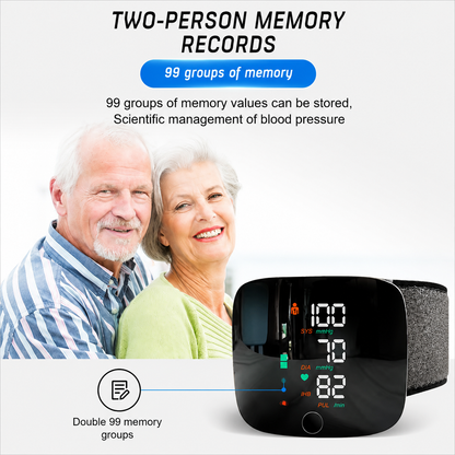 Wrist smart electronic blood pressure monitor