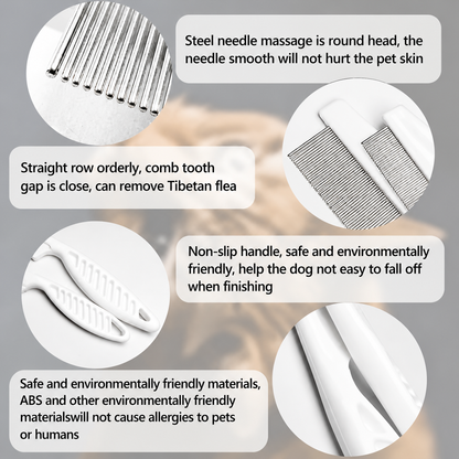 2 Pack Multifunctional Pet Comb