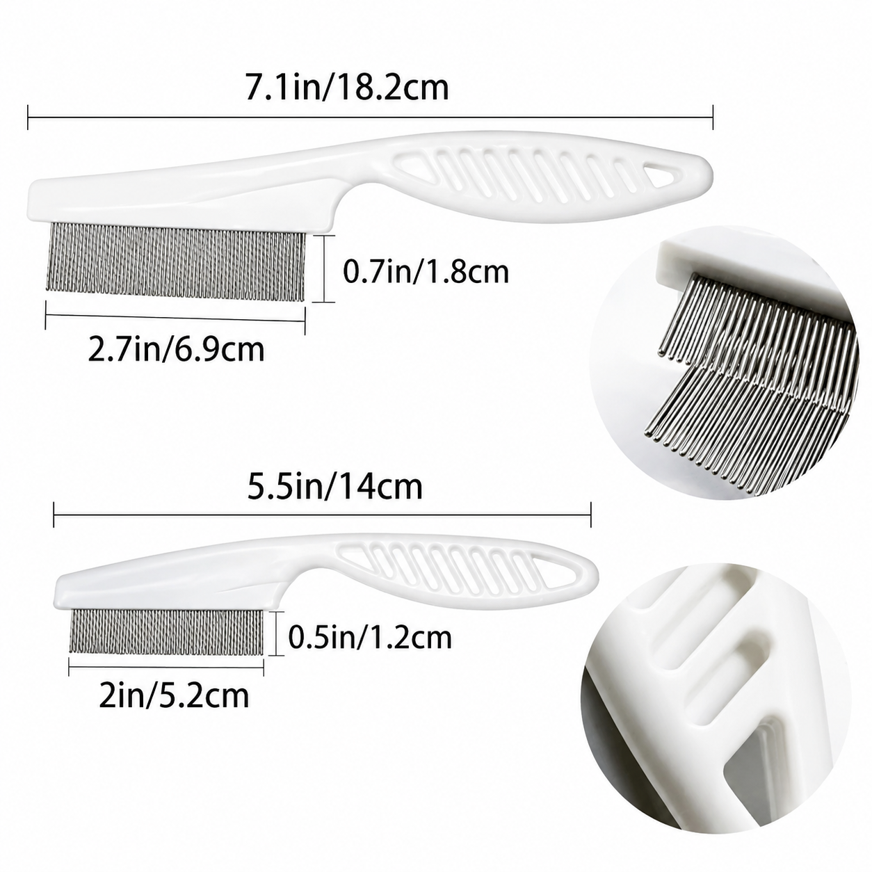 2 Pack Multifunctional Pet Comb