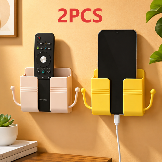 2PCS Mobile phone holder mounted on self-adhesive wall