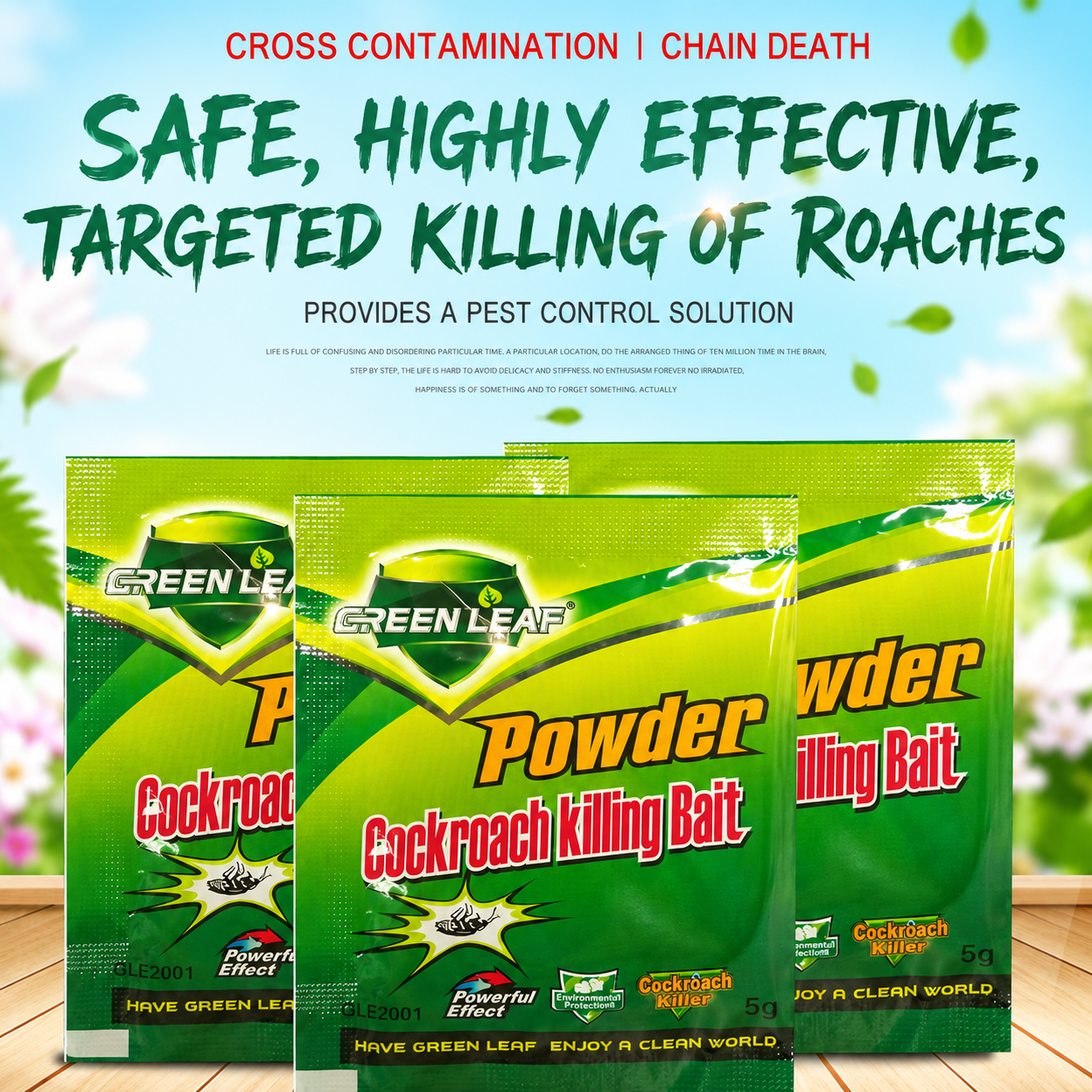 20PCS Cockroach killing Bait powder