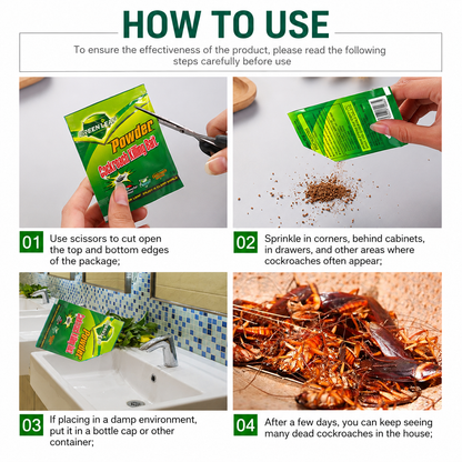 20PCS Cockroach killing Bait powder