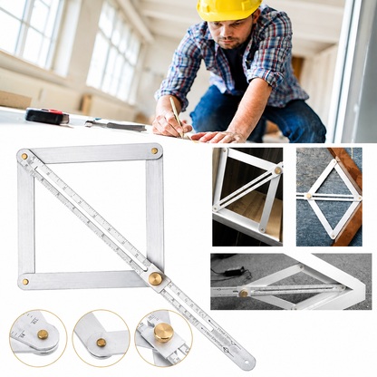 Multi-angle measuring tool, suitable for carpenters