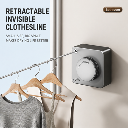 Invisible Wall-Mounted Retractable Clothesline