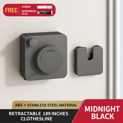Invisible Wall-Mounted Retractable Clothesline