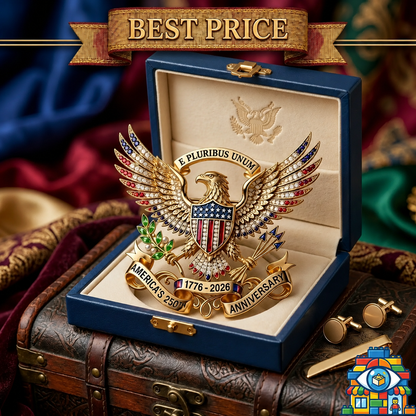 250th Anniversary Diamond-Set Eagle Brooch