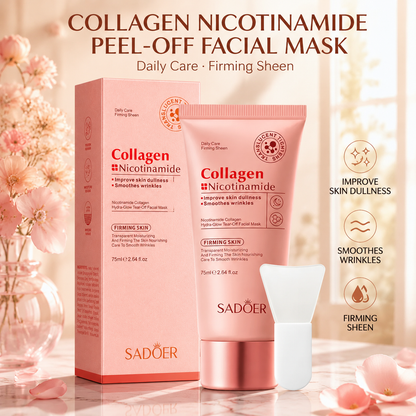 Collagen & Niacinamide Peel Off Face Mask for Daily or Night Care