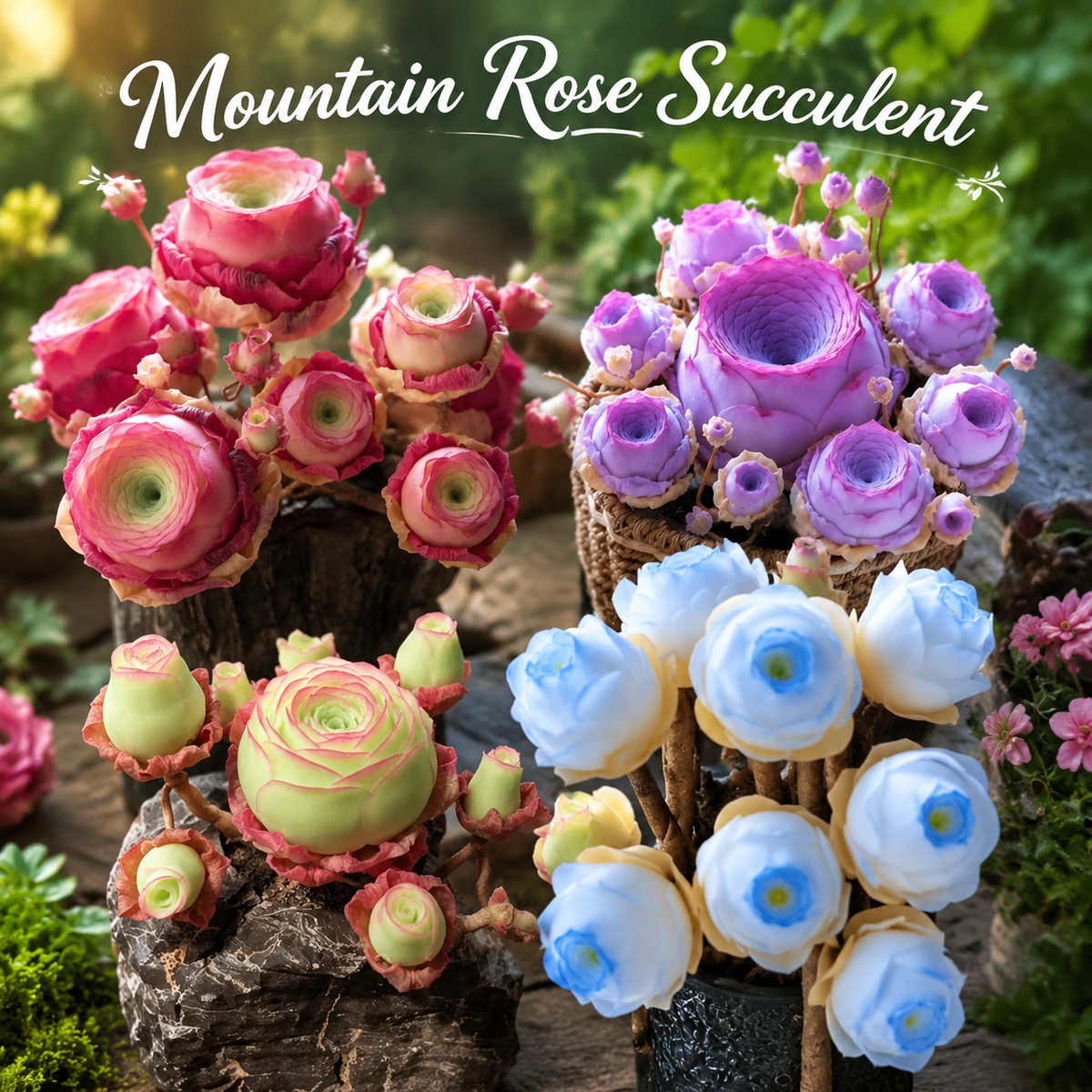 500 Seed-Mixed Colors Mountain Roses Seeds|Potted Flowers, Rar