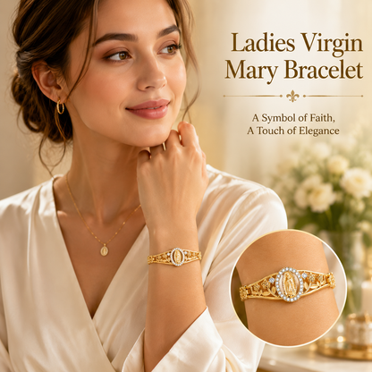 Virgin Mary Bracelets for Women-Hypoallergenic Non Tarnish Trendy Jewelry
