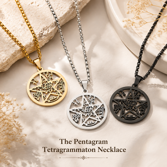 Tetragrammaton Pentagram Necklace