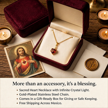 Light of Christ: Sacred Heart of Jesus Necklace