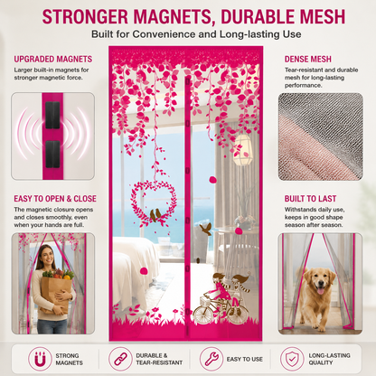 Magnetic Screen Door Mesh – Effectively Keeps Out Flies and Mosquitoes