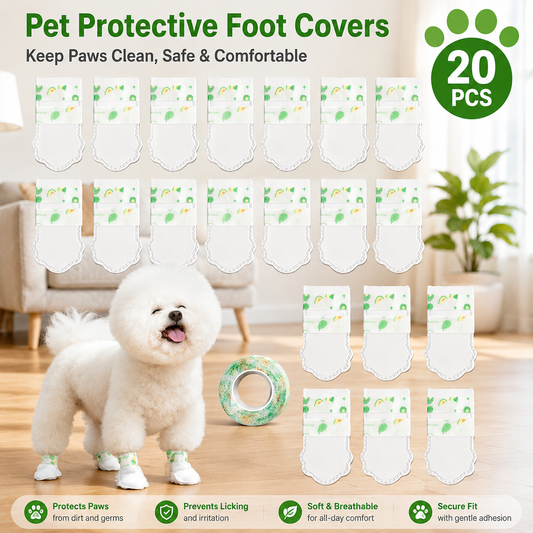 20PCS Disposable Protective Paw Covers for Pets