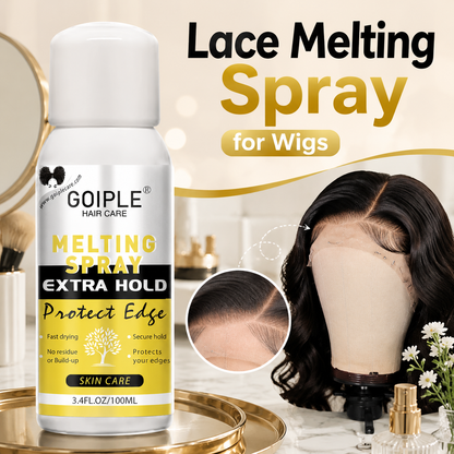 Lace Melting Spray for Wigs - Strong Hold Clear Hair Adhesive for Lace Fronts and Closures