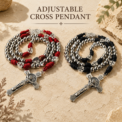 Adjustable cross pendant—a faith necklace suitable for daily prayer.