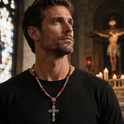 Adjustable cross pendant—a faith necklace suitable for daily prayer.