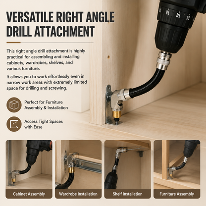 90-Degree Right Angle Drill Attachment