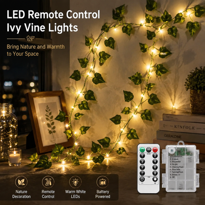 33Ft Vines with Lights Battery Operated