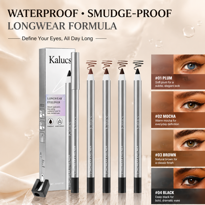 Eye Pencil Eyeliner, Waterproof & Smudge-Proof Longwear Formula for Flawless