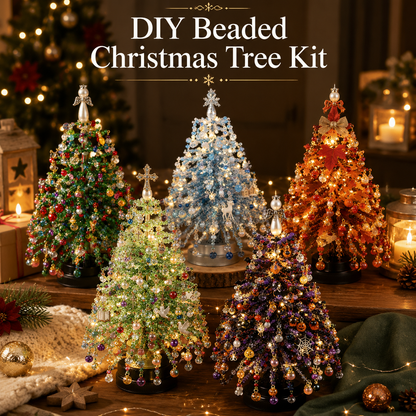 DIY Beaded Christmas Tree Kit – Create Your Own Sparkling Holiday Decoration