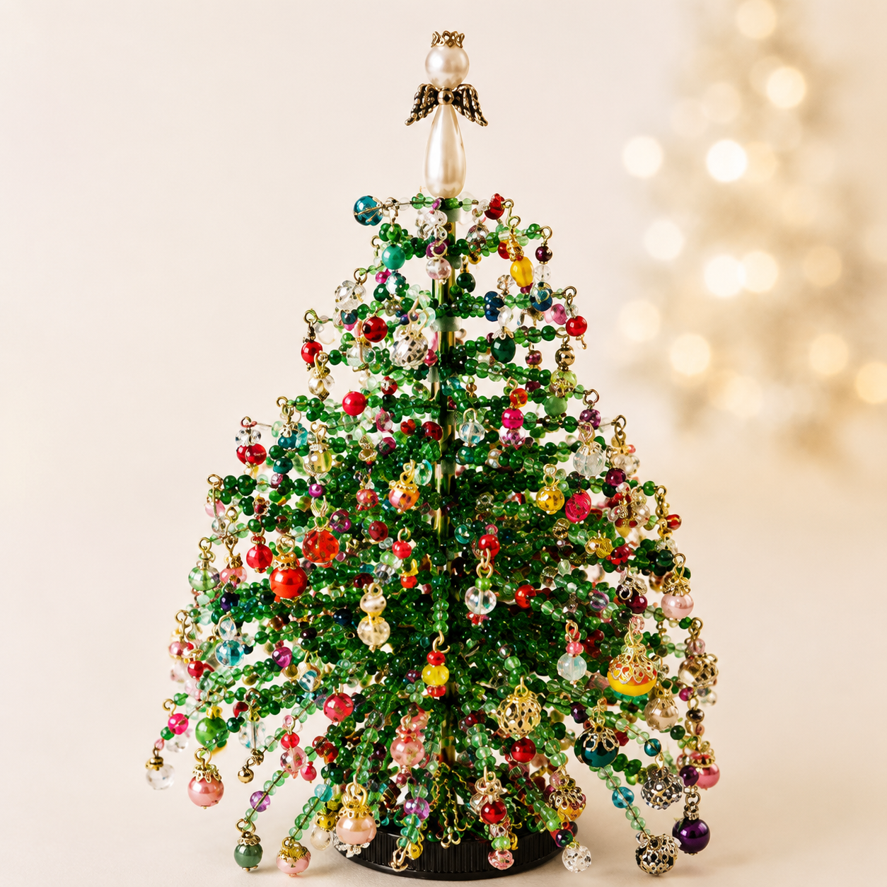 DIY Beaded Christmas Tree Kit – Create Your Own Sparkling Holiday Decoration